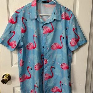 Men’s large flamingo shirt